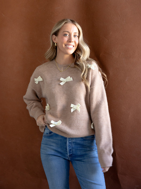 Crewneck Bow Sweater