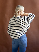 Collared Stripe Cardigan