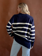 Cape Stripe Knit Navy