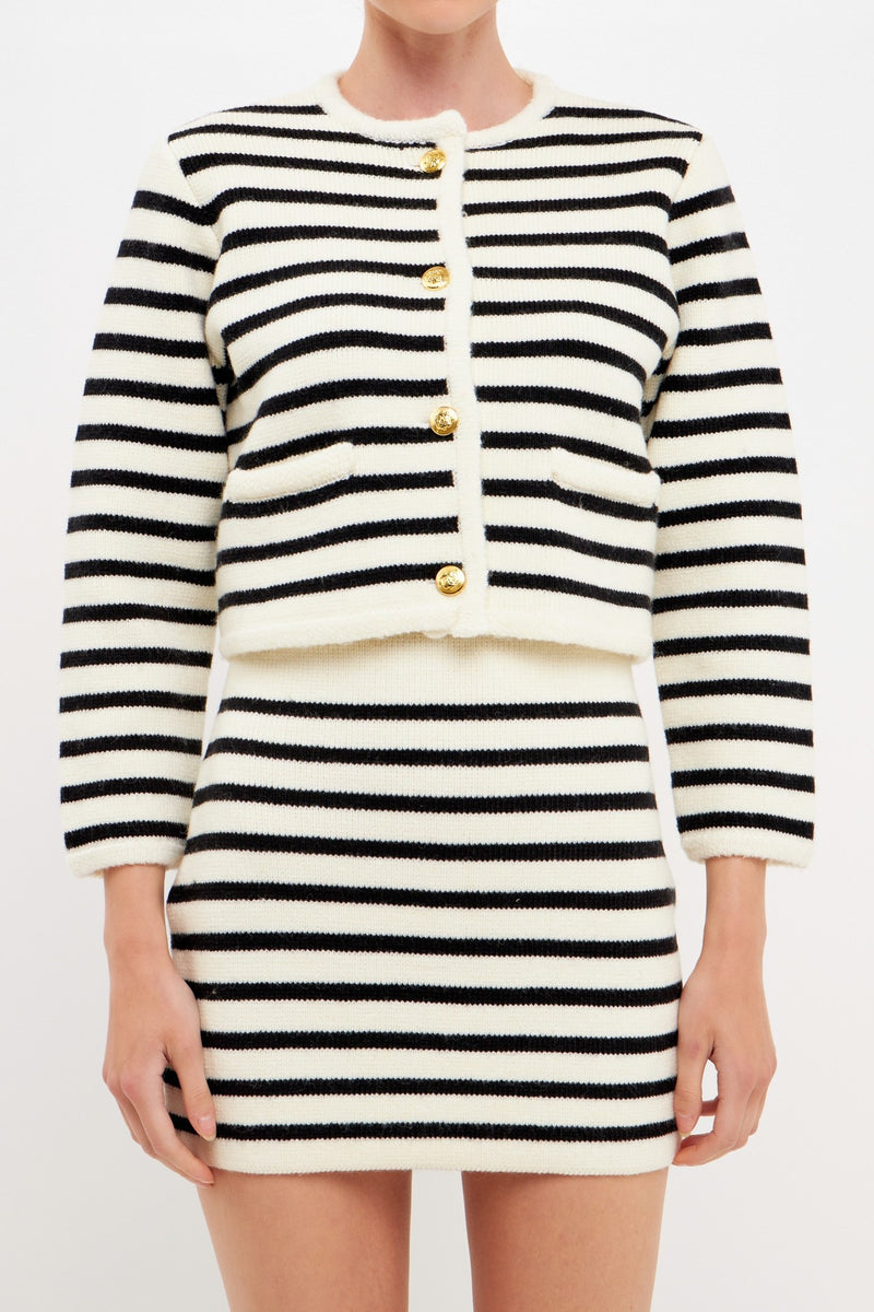 Cara Striped Cardigan