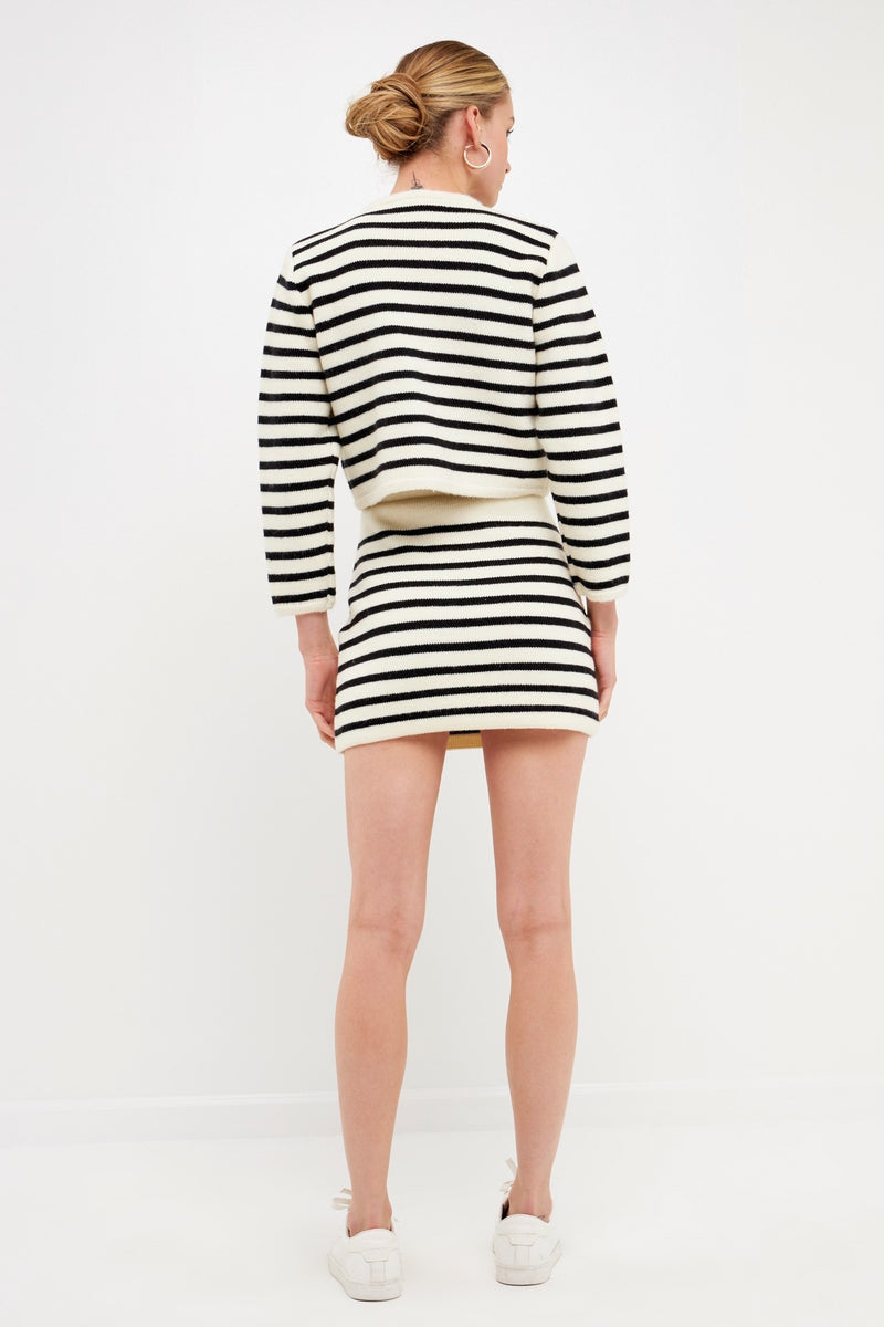 Cara Striped Cardigan