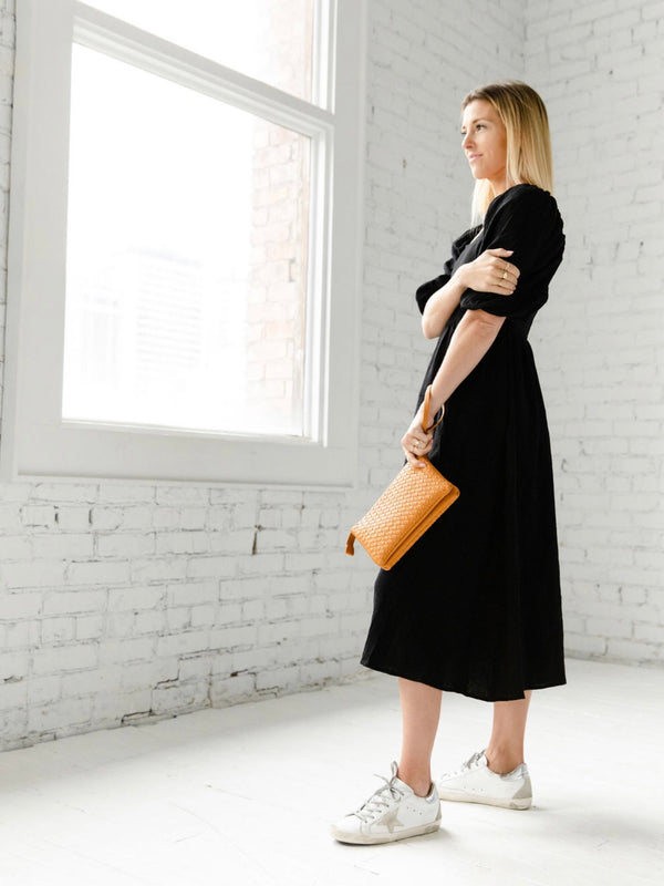 Josie Black Midi Dress